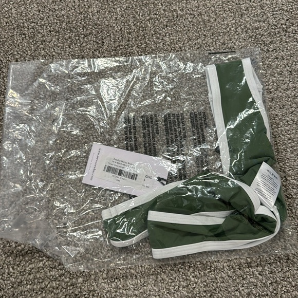 NWT WeWoreWhat Delilah Bikini Bottom Court Green Optic White - Picture 3 of 4